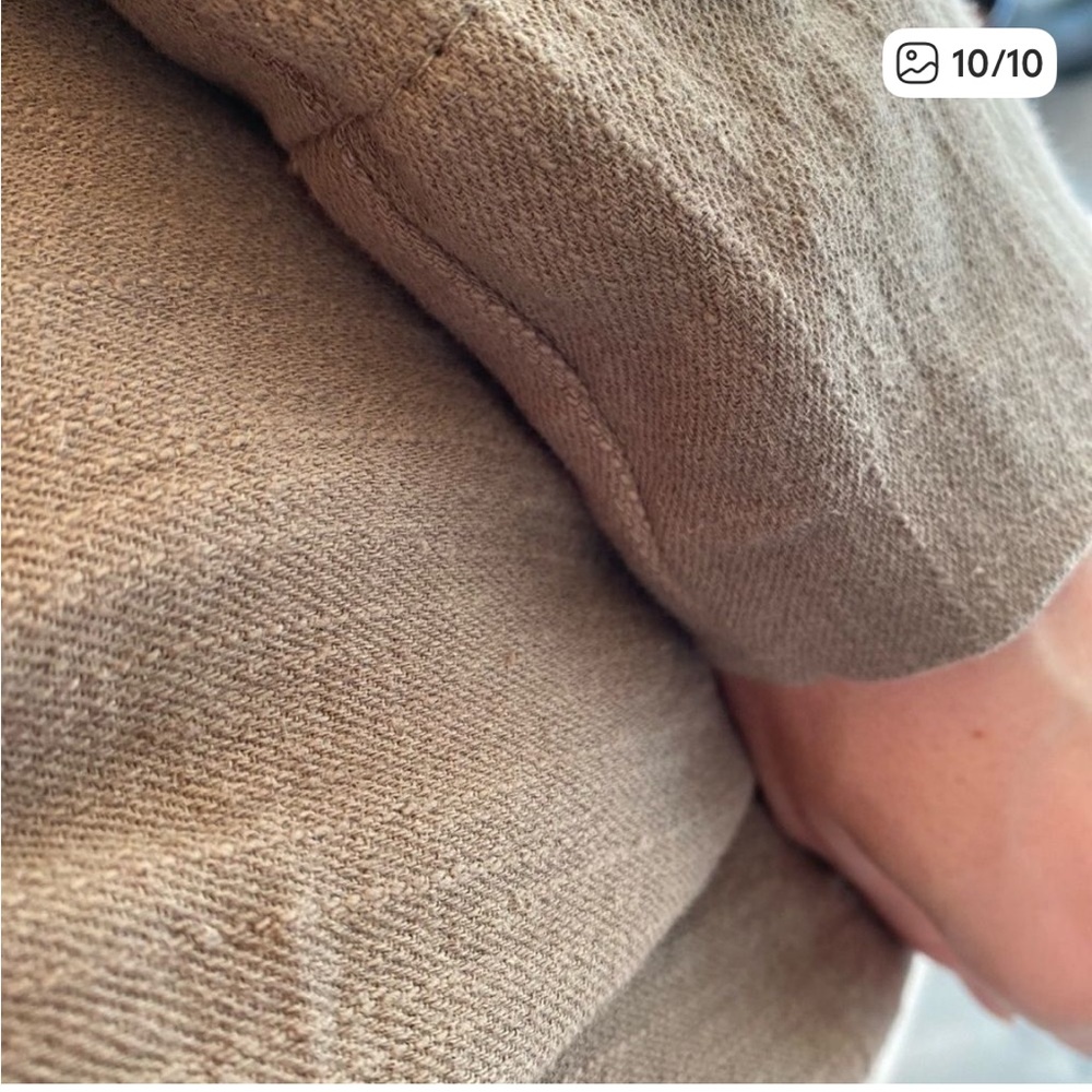 ZARA Rustic Linen Blend Trench Coat - Picture 11 of 11